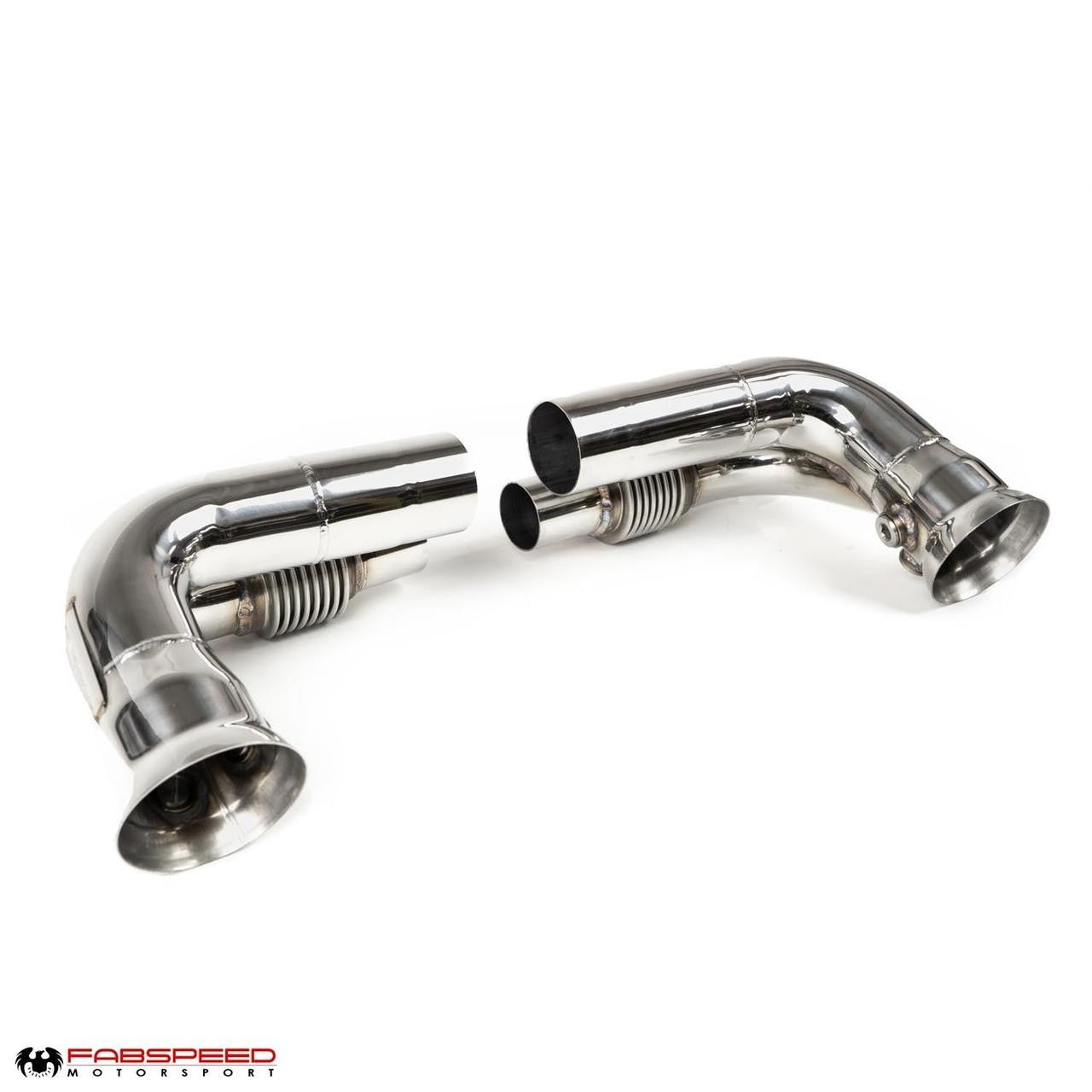 Fabspeed Porsche 997.2 GT3 / GT3 RS Side Muffler Bypass Pipes (2010-2011)