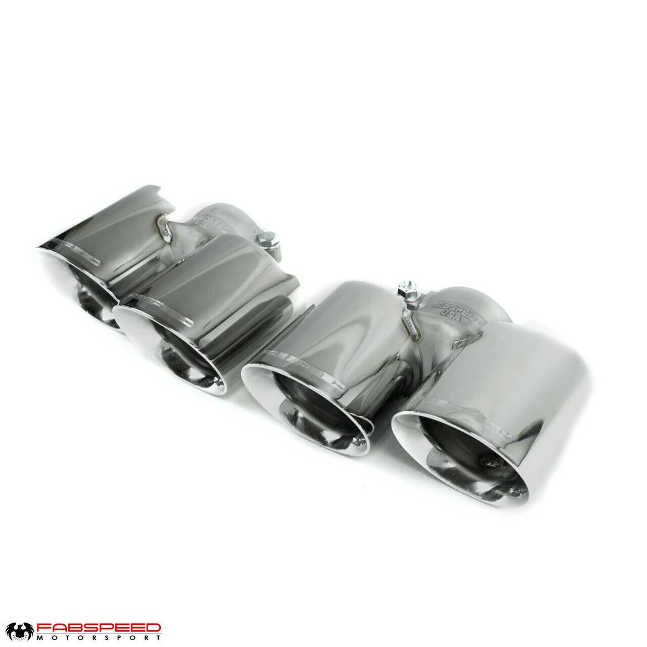 Fabspeed Porsche 997.2 Turbo / Turbo S Deluxe Quad Style Tips (2010-2012)