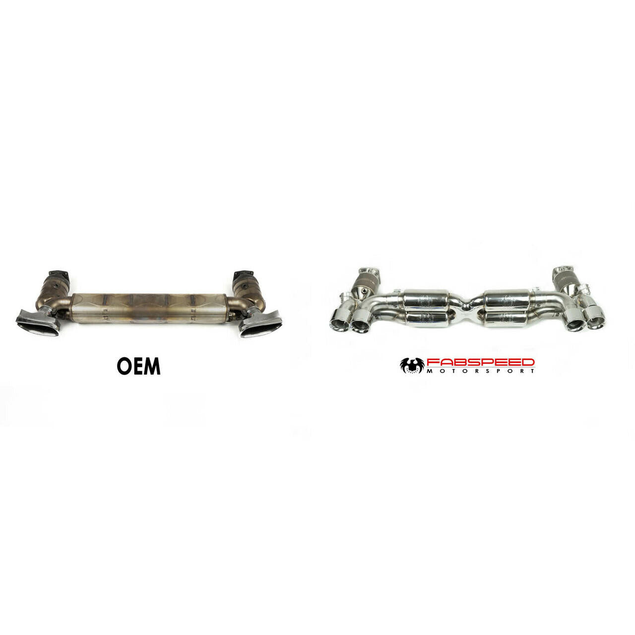 Fabspeed Porsche 997.2 Turbo / Turbo S Valved Supersport X-Pipe Exhaust System (2010-2012)