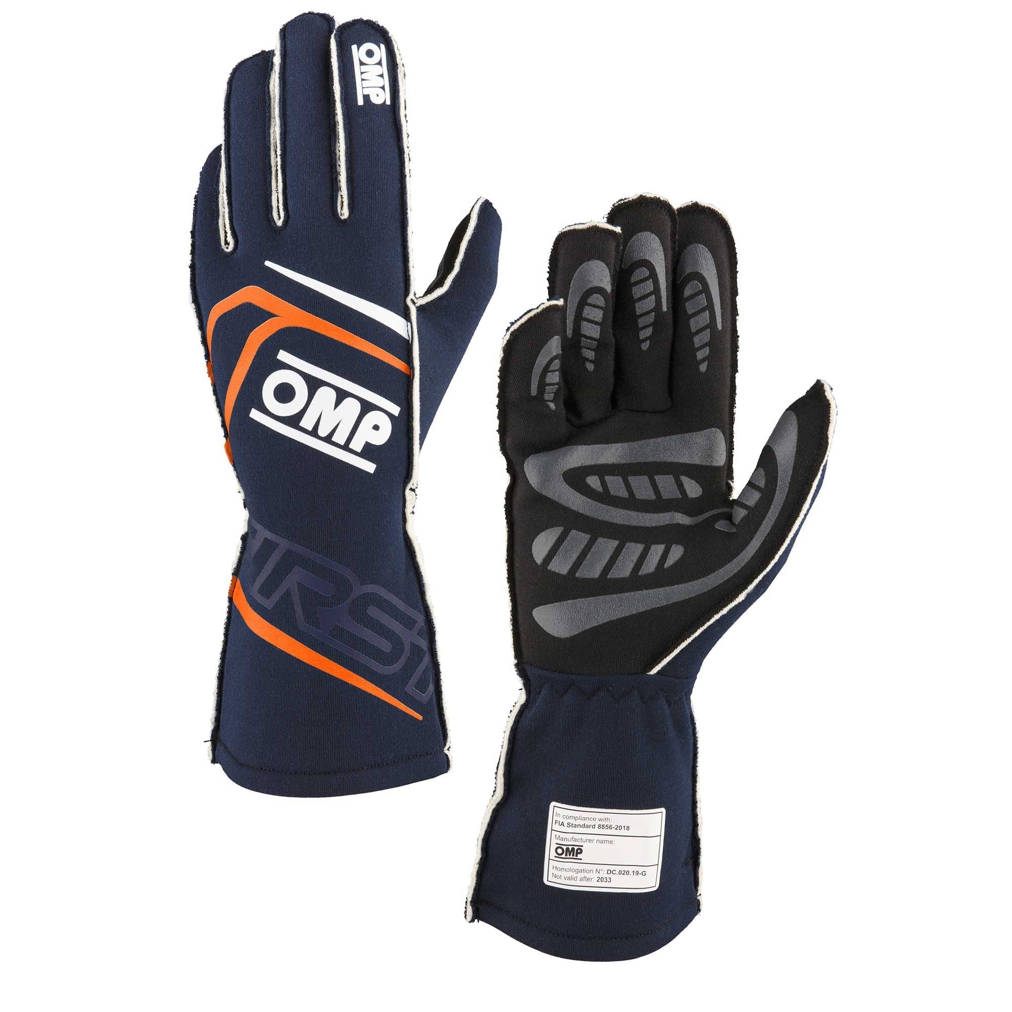 OMP First FIre Resistant Racing Gloves - FIA 8856-2018
