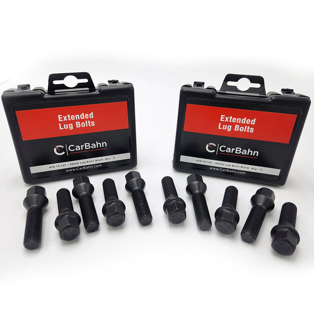 CarBahn Extended Lug Bolts, M14x1.25 - Cone Seat