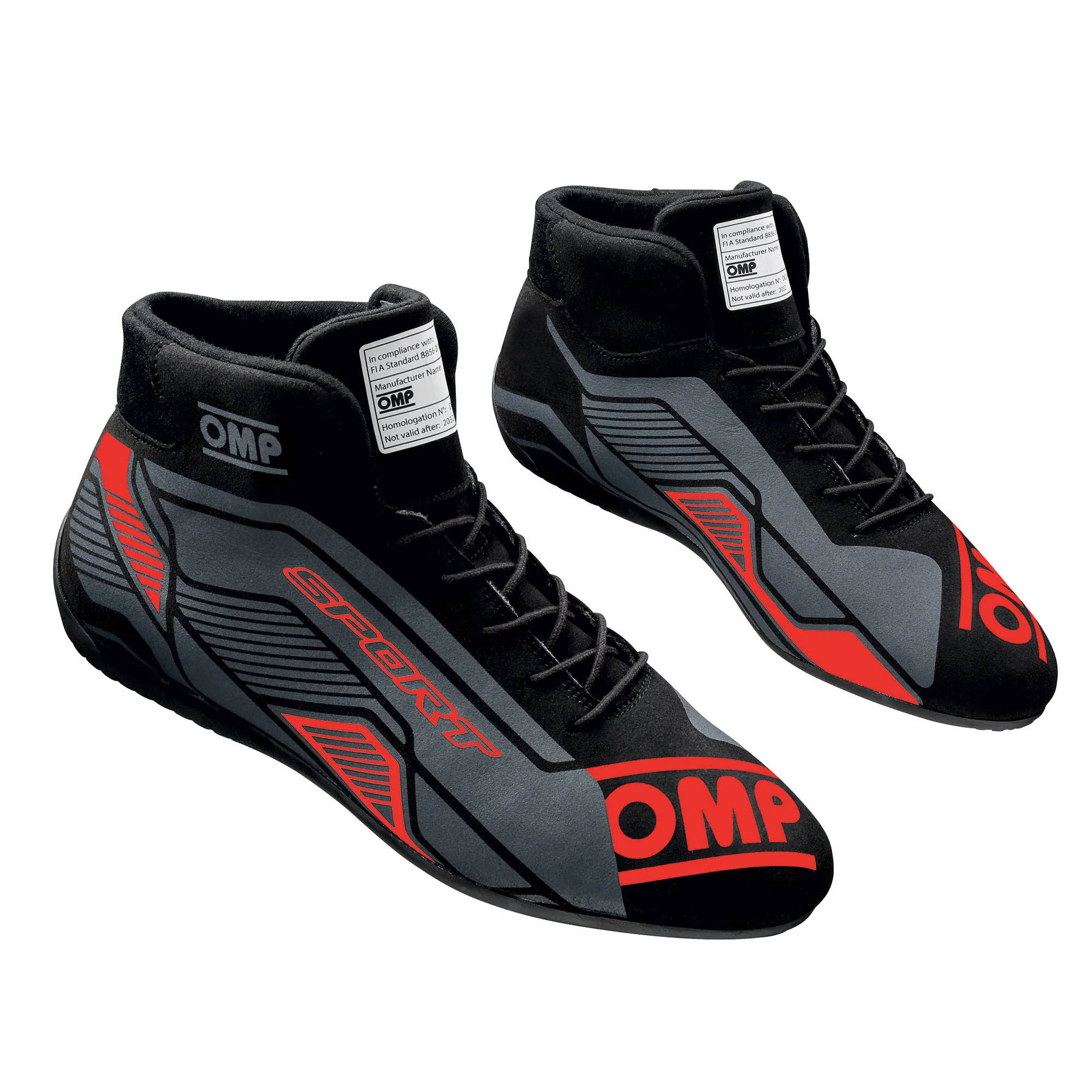 OMP Sport Racing Shoes - FIA 8856-2018