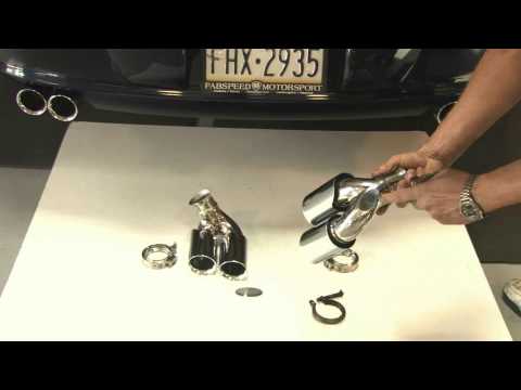 Fabspeed Porsche 996 Carrera Deluxe Quad-Style Tips - Short (1999-2001)