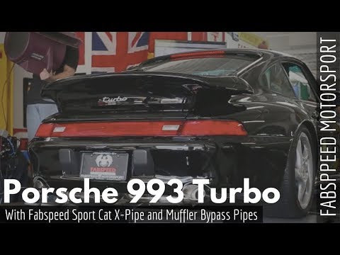 Fabspeed Porsche 993 Turbo Modular Sport Catalytic Converter X-Pipe (1995-1998)