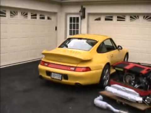 Fabspeed Porsche 993 Twin Turbo Muffler Bypass Pipes with tips (1995-1998)