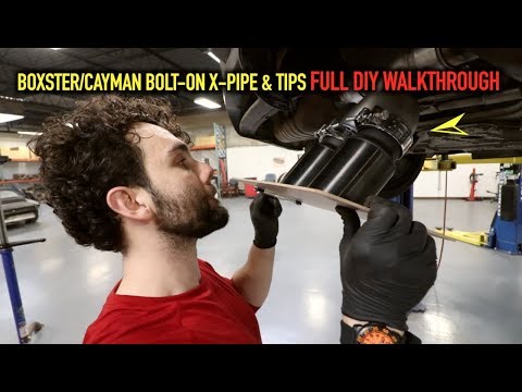 Soul Performance Porsche 987.1 Boxster / Cayman Bolt-On X-Pipe With Tips