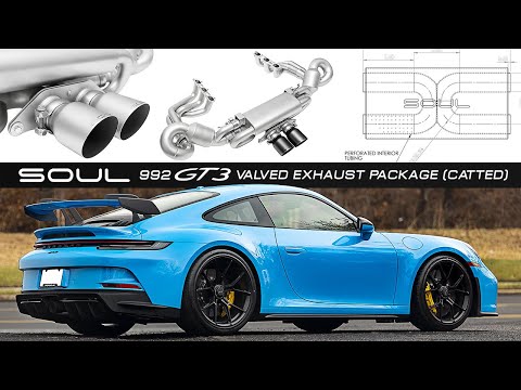 Soul Performance Porsche 992.2 GT3 Valved Exhaust Packages