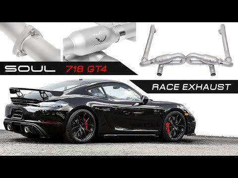 Soul Performance Porsche 718 GT4 Clubsport Race Exhaust System