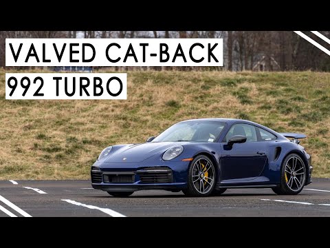 Fabspeed Porsche 992 Twin Turbo / Twin Turbo S Cat-Back Valved Maxflo Exhaust System (2021+)