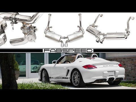 Fabspeed Porsche 987.2 Boxster / Cayman, Cayman R, Spyder TrackTec Valved Bypass Exhaust System (2009-2012)