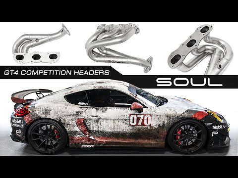 Soul Performance Porsche 981 GT4 / Boxster Spyder / Clubsport Competition Headers
