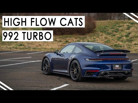 Fabspeed Porsche 992 Twin Turbo / Twin Turbo S Sport Catalytic Converters (2021+)