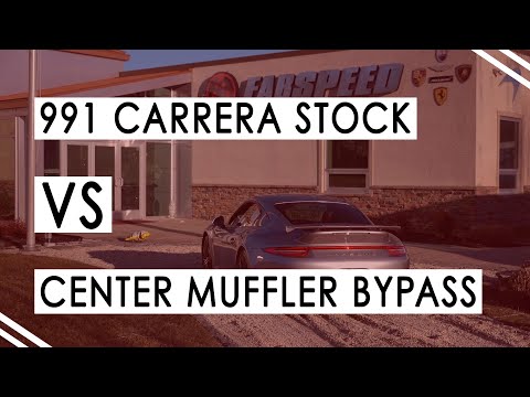 Fabspeed Porsche 991 Carrera Center Muffler Bypass X-Pipe (Non-Valved Exhaust)(2012-2016)