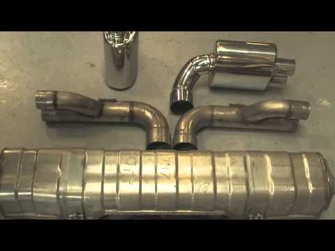 Fabspeed Porsche 997 GT3 / GT3 RS Center Mini Maxflo Performance Exhaust System (2006-2009)