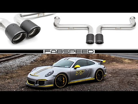 Fabspeed Porsche 991.2 GT3 / GT3 RS Cat-Back Competition Race X-Pipe 2017 - 2019