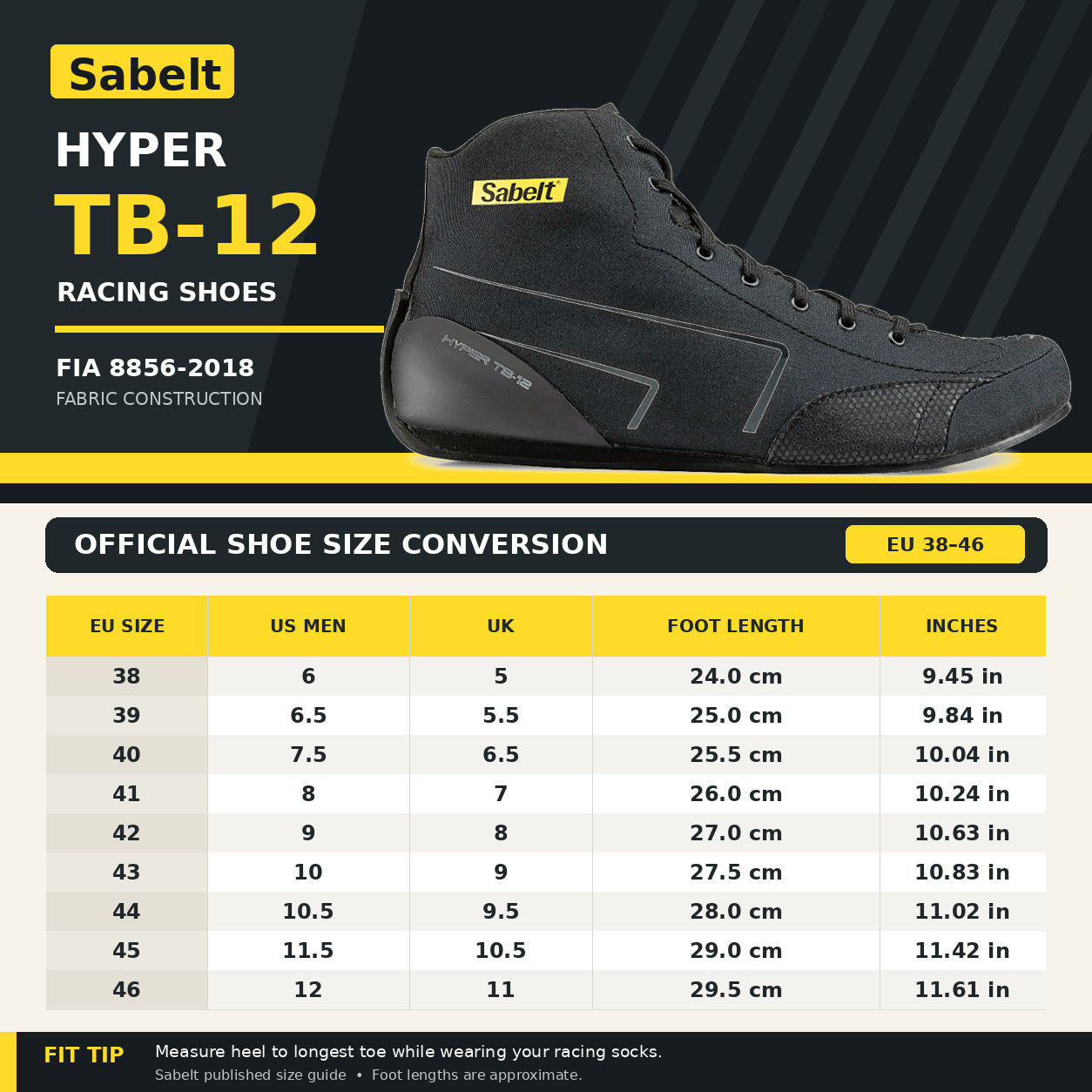 Sabelt Hyper TB-12 Race Shoe