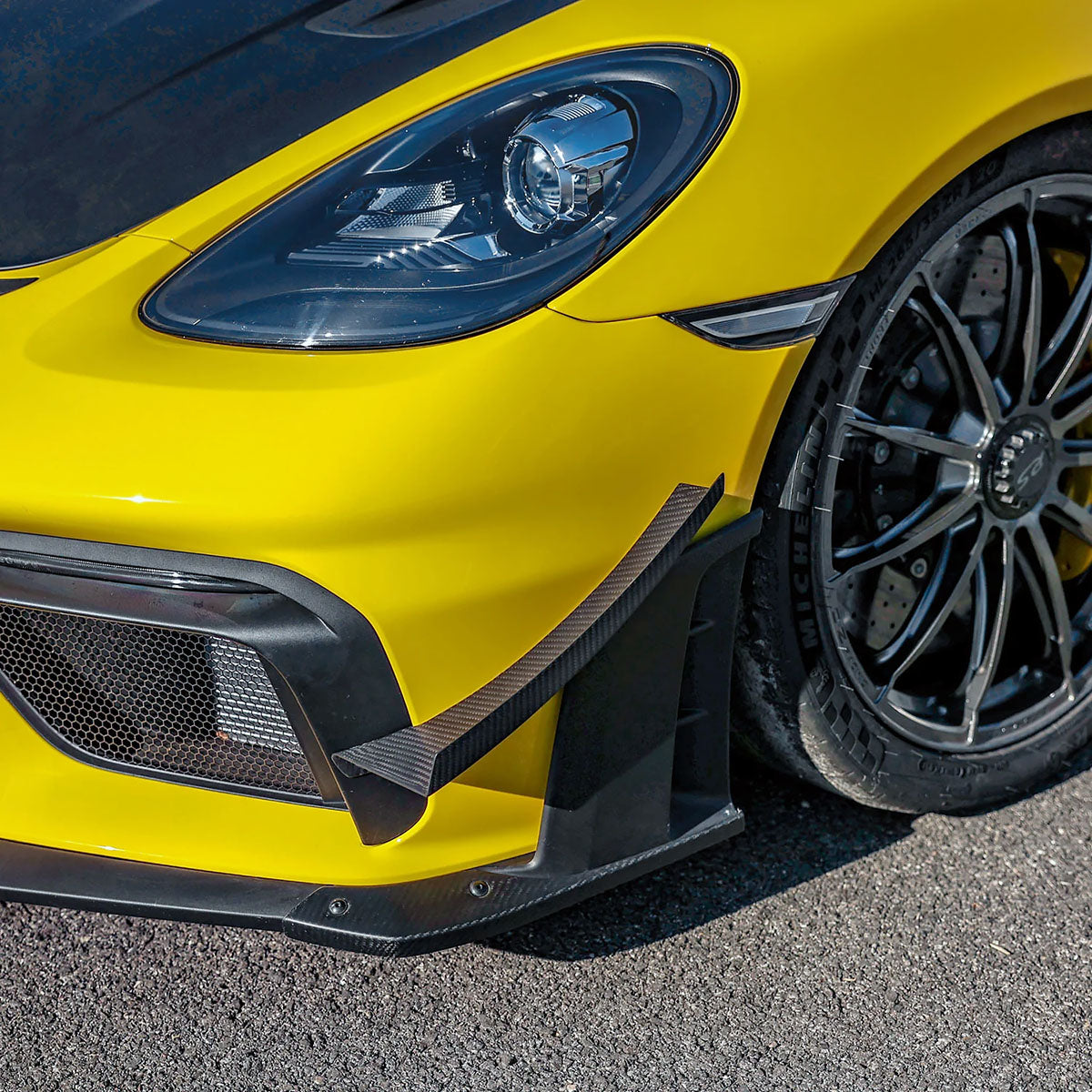 SilverRocket Dry Carbon Fiber Pro Dive Planes | Porsche 718 GT4 RS