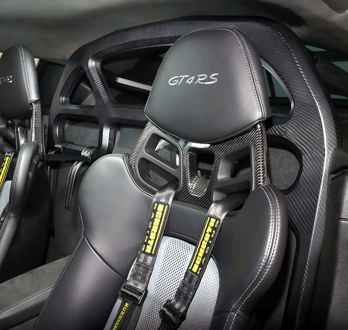 SilverRocket Dry Carbon Fiber Roll Bar for Porsche Cayman 718 & 981 | FIA Certified
