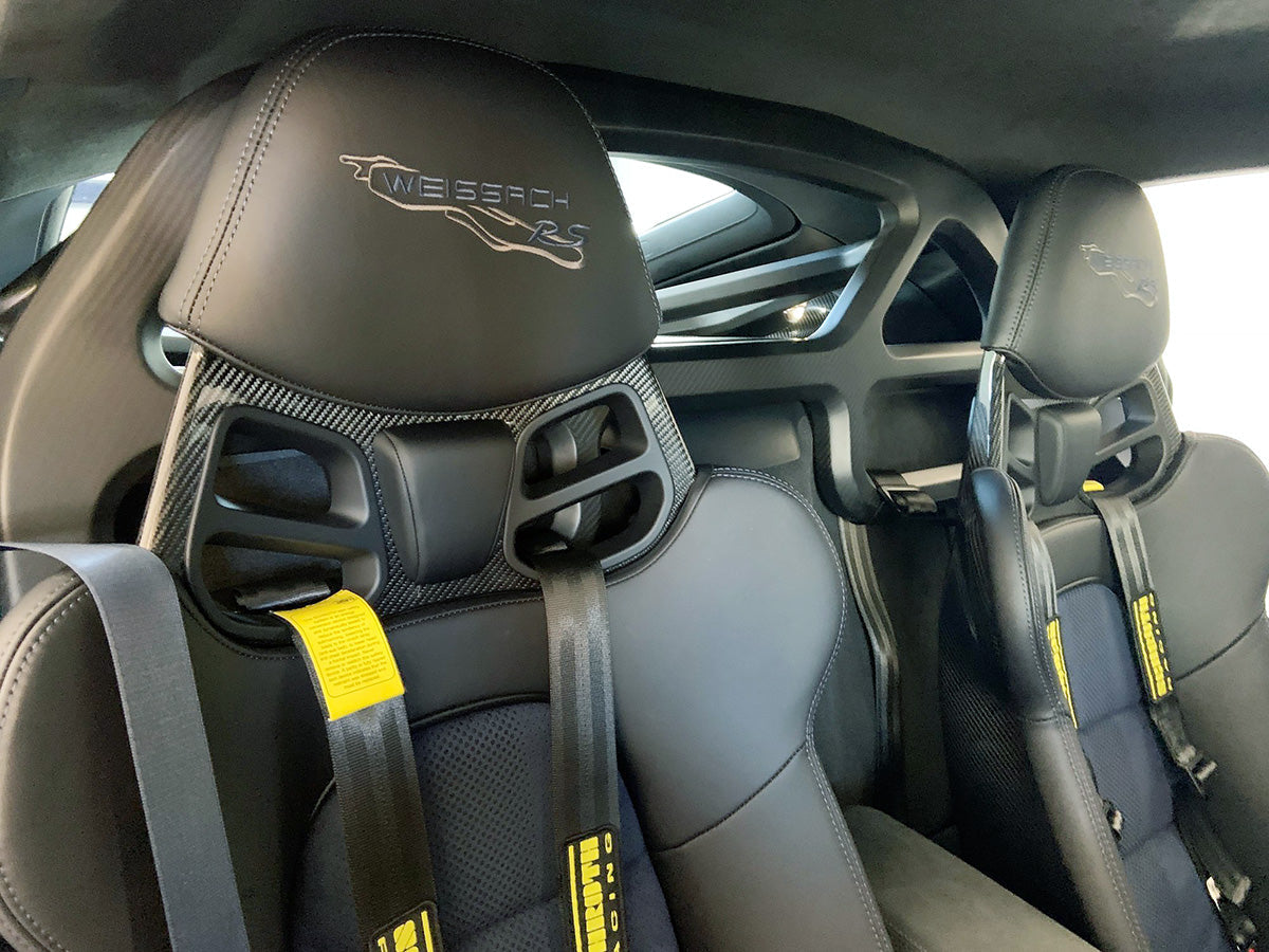 SilverRocket Dry Carbon Fiber Roll Bar for Porsche Cayman 718 & 981 | FIA Certified
