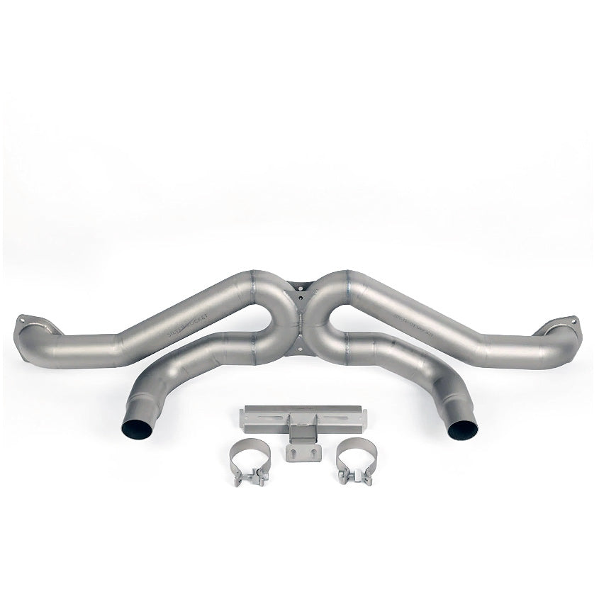 SilverRocket Titanium Ultralight Race Pipe for Porsche GT4 RS