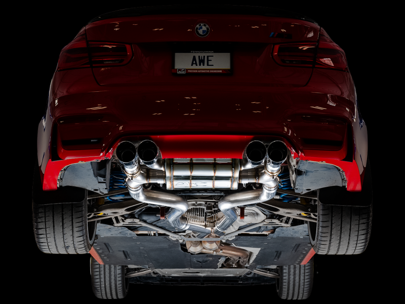 AWE Tuning BMW F8X M3/M4 SwitchPath Catback Exhaust - Chrome Silver Tips 3025-42070
