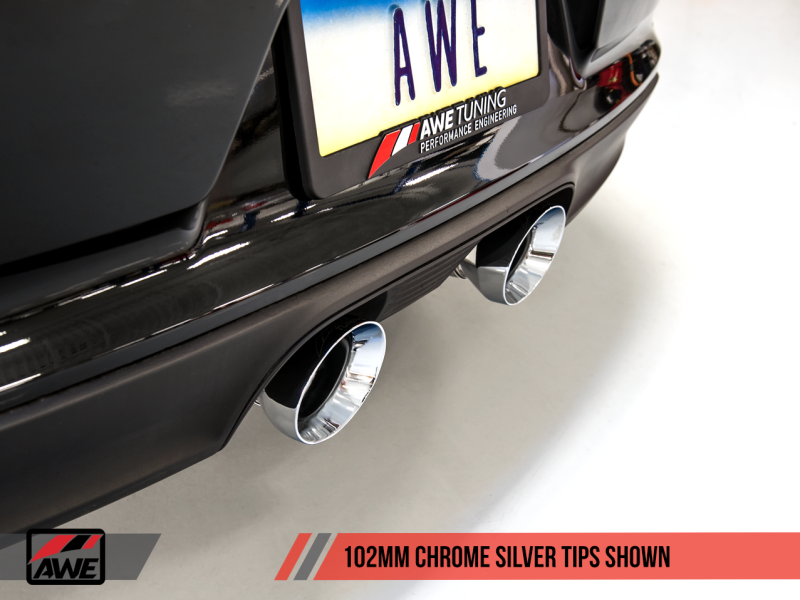 AWE Tuning Porsche 911 (991.2) Carrera / S SwitchPath Exhaust for PSE Cars - Chrome Silver Tips 3025-32018