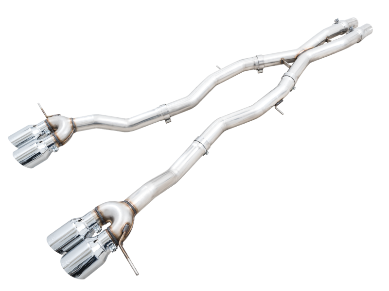 AWE Track Edition Catback Exhaust for BMW G8X M3/M4 - Chrome Silver Tips 3020-43482