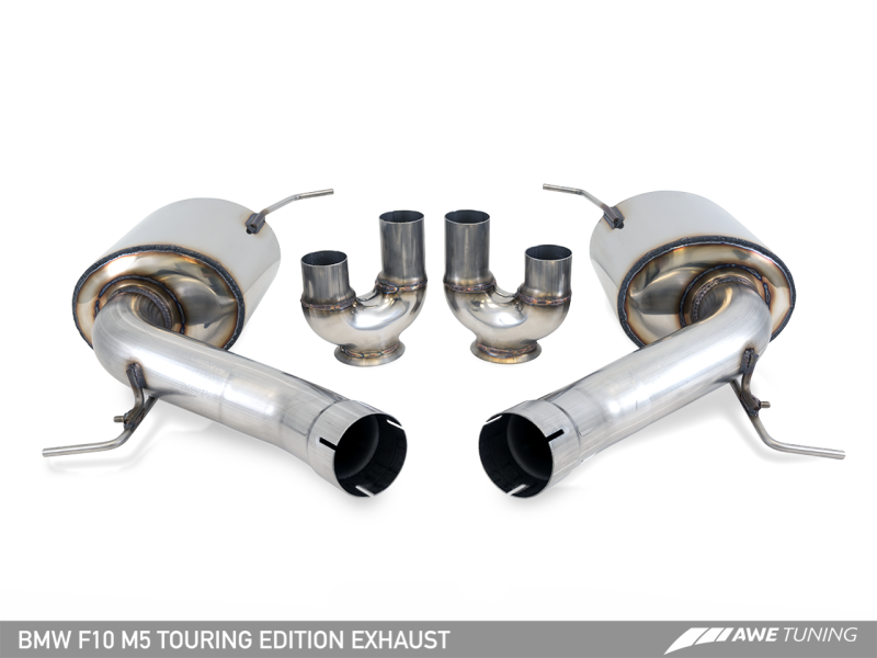 AWE Tuning BMW F10 M5 Touring Edition Axle-Back Exhaust Diamond Black Tips 3015-43066