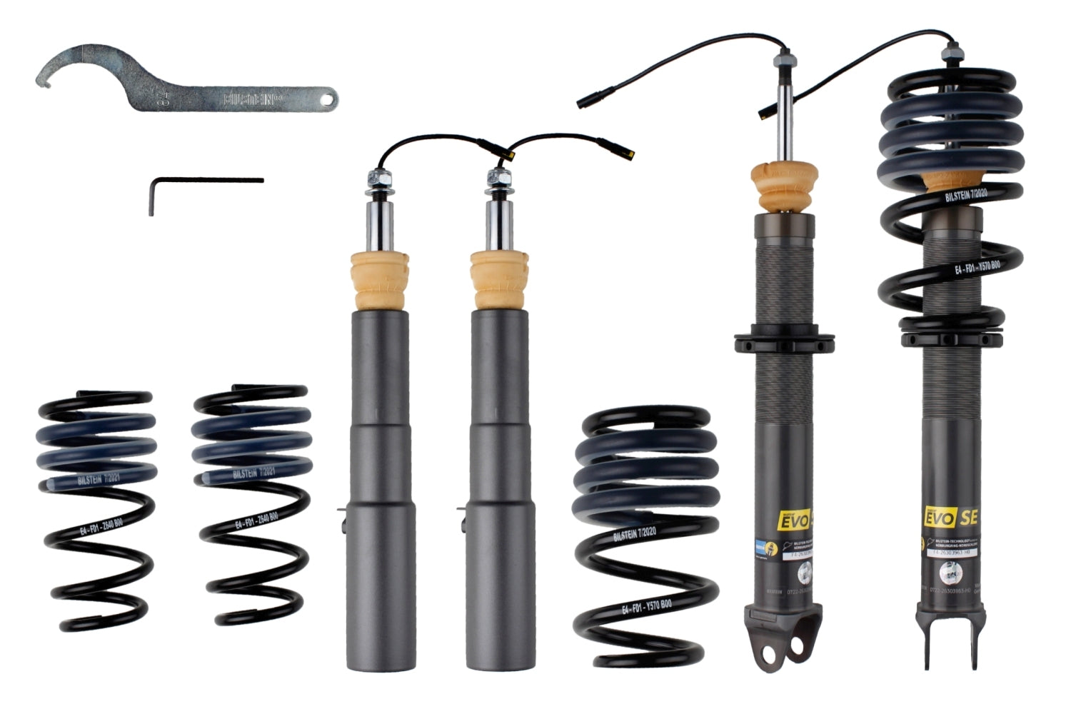 Bilstein 21-22 Porsche 911 992 Turbo S/K/ EVO SE - Front and Rear Suspension Kit 49-320657