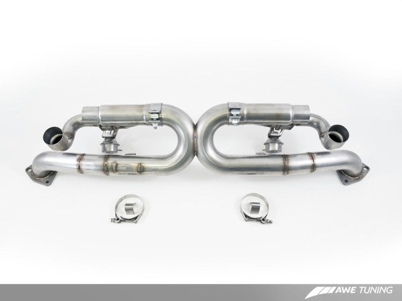 AWE Tuning Porsche 991 SwitchPath Exhaust for Non-PSE Cars Diamond Black Tips 3025-43014