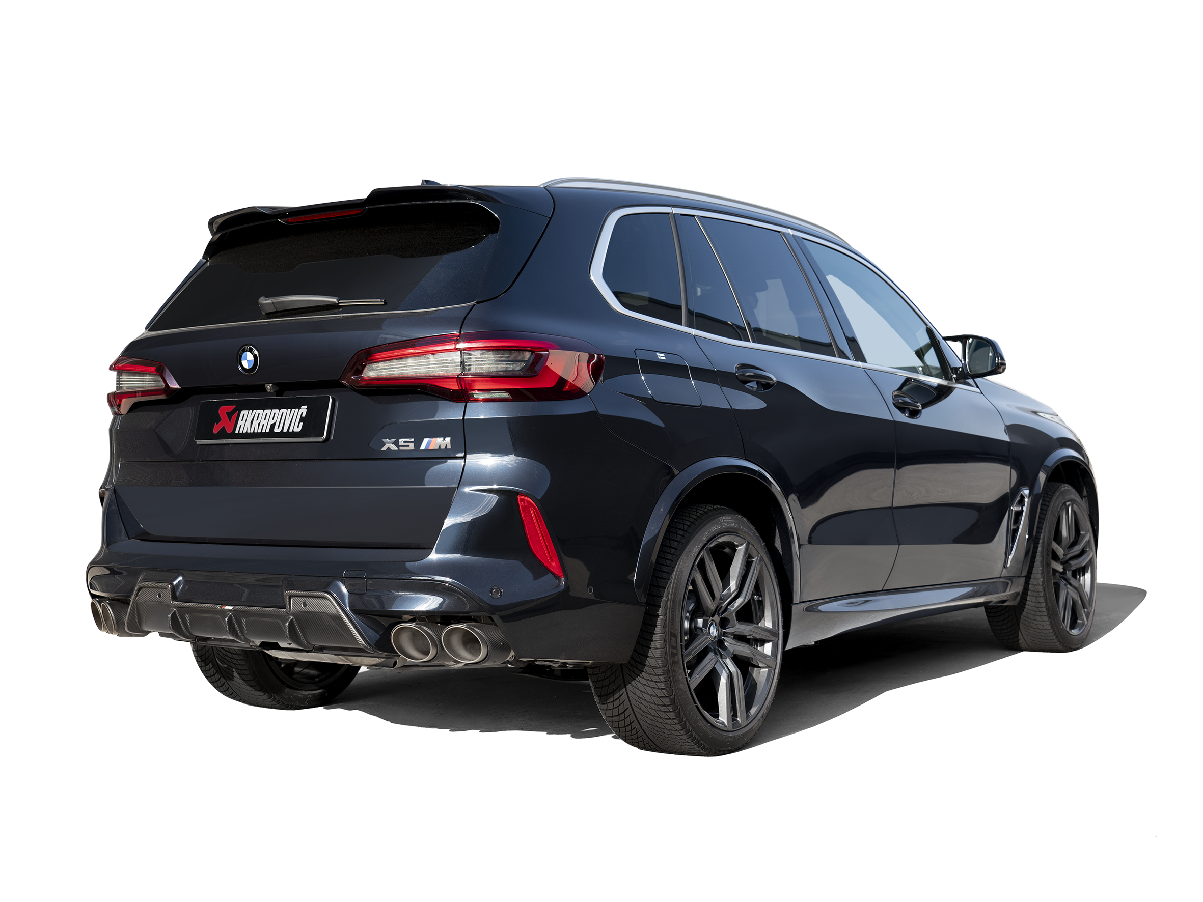 Akrapovic 2020+ BMW X5M (F95)/X6M (F96) Slip-On Line (Titanium) w/Carbon Fiber Titanium Tips