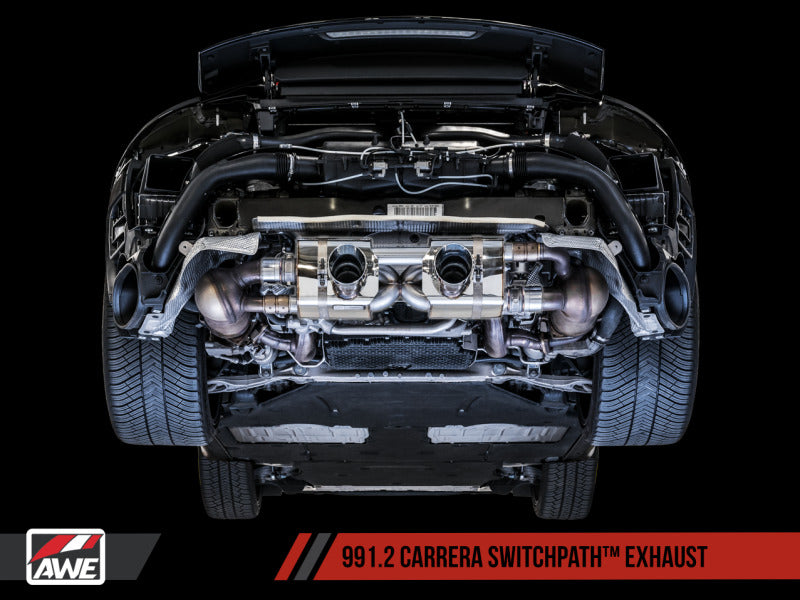 AWE Tuning Porsche 911 (991.2) Carrera / S SwitchPath Exhaust for PSE Cars - Chrome Silver Tips 3025-32018