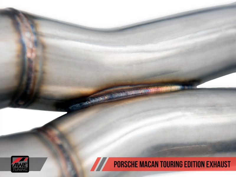 AWE Tuning Porsche Macan Touring Edition Exhaust System - Chrome Silver 102mm Tips 3015-42068