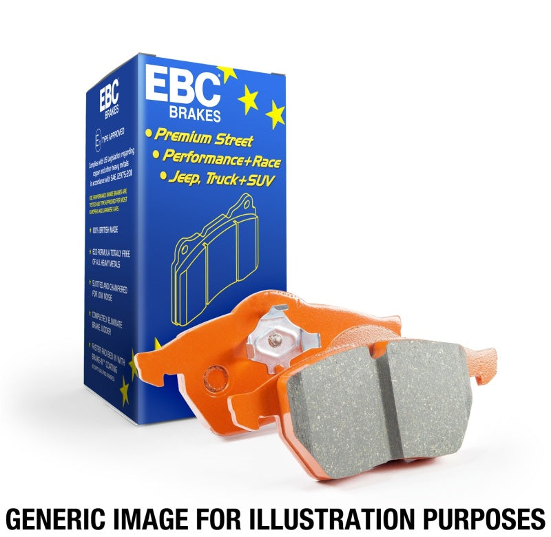 EBC 2018+ Porsche Cayenne (3rd Gen) 3.0L Turbo Orangestuff Front Brake Pads