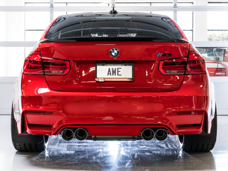 AWE Tuning BMW F8X M3/M4 SwitchPath Catback Exhaust - Diamond Black Tips 3025-43074
