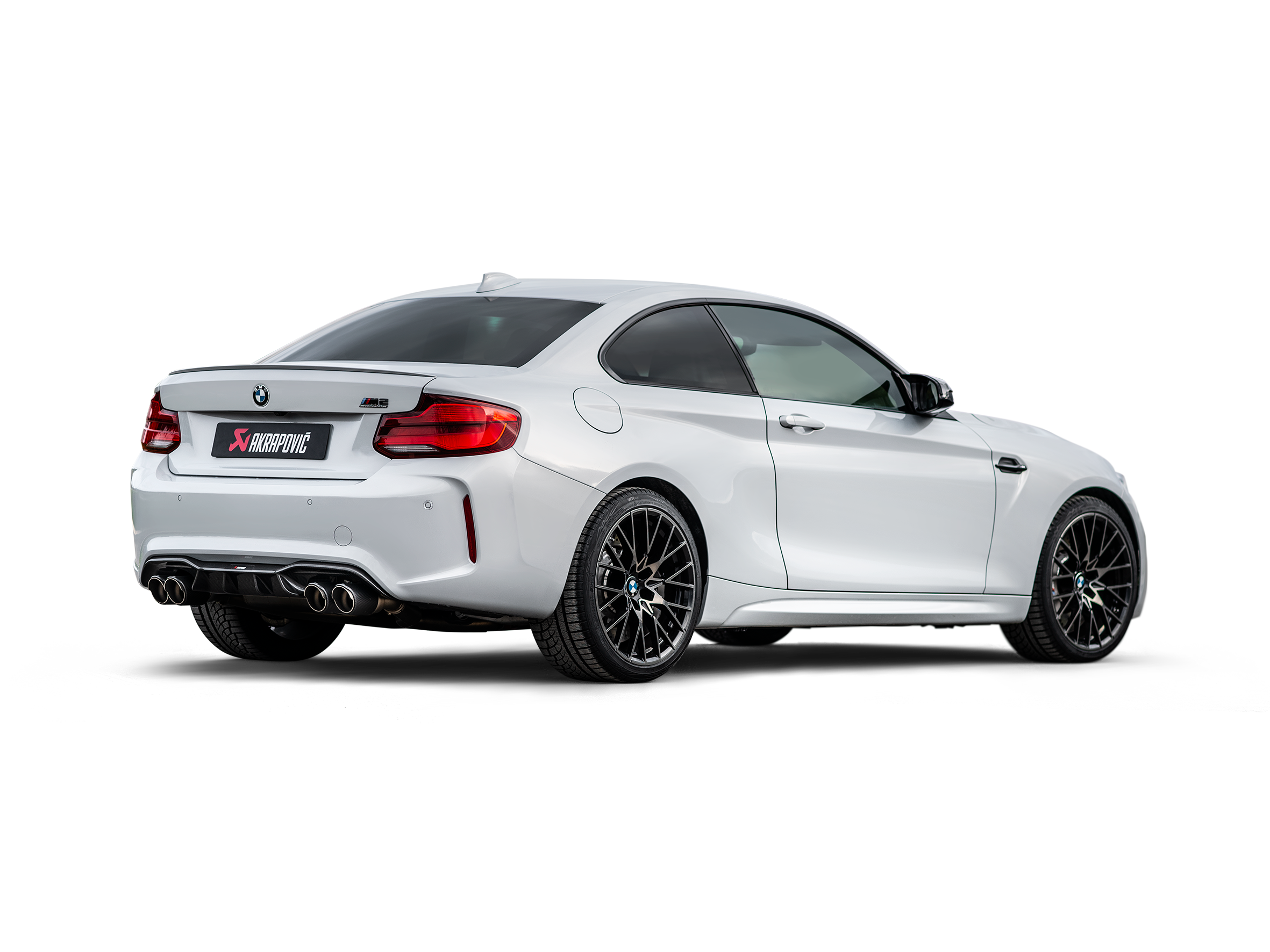 Akrapovic 2018+ BMW M2 Competition/M2 CS (F87N) Slip-On Line (Titanium) w/Carbon Fiber Tips