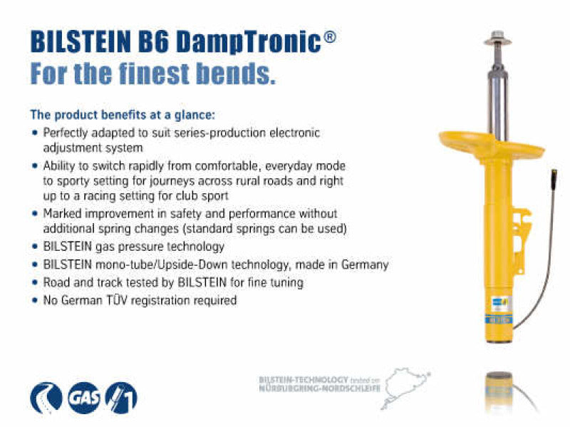 Bilstein B6 (DampTronic) 06-10 BMW M6 (E63) w/ EDC Electronic Dampers Front 36mm Shock Absorber 31-234207