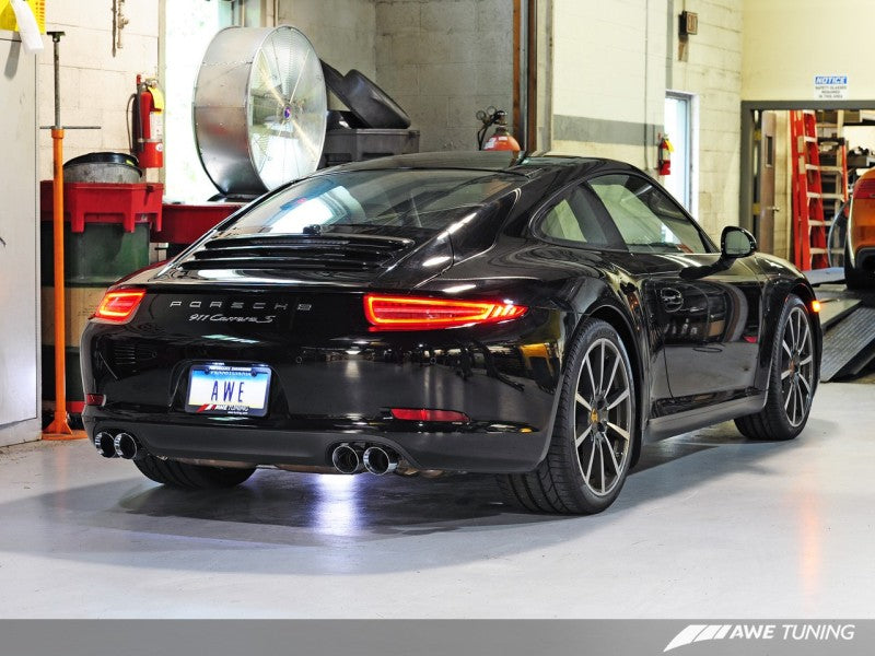 AWE Tuning Porsche 991 SwitchPath Exhaust for PSE Cars Diamond Black Tips 3025-43012