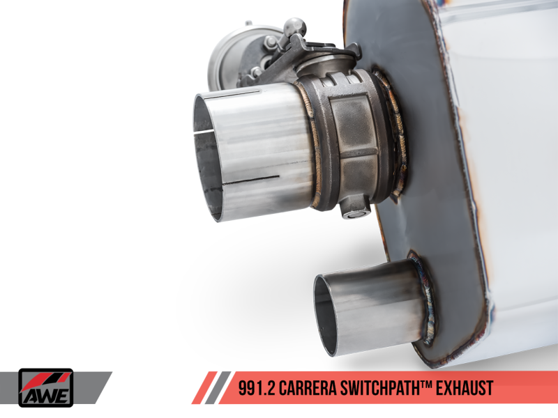 AWE Tuning Porsche 911 (991.2) Carrera / S SwitchPath Exhaust for PSE Cars - Chrome Silver Tips 3025-32018