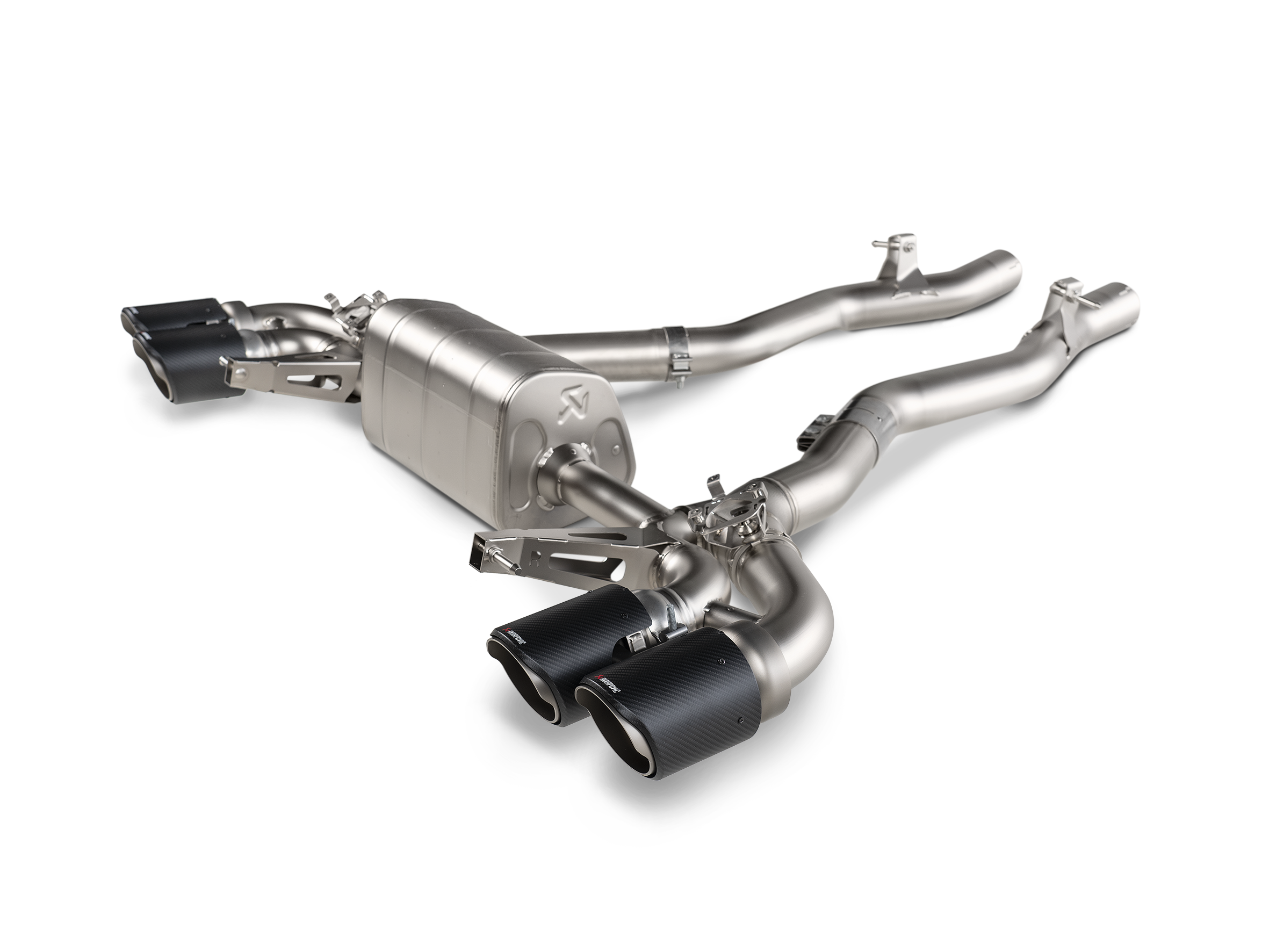 Akrapovic 2020 BMW M8/M8 Competition (F91/F92) w/OPF/GPF Slip-On Line (Titanium) w/Carbon Tips
