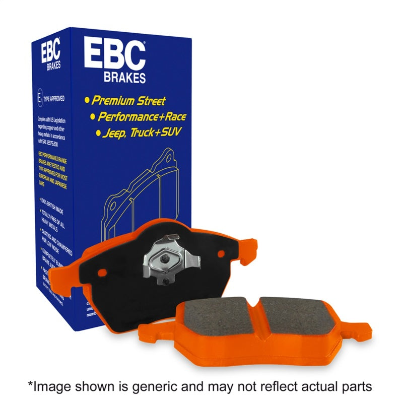 EBC 2018+ Porsche Cayenne (3rd Gen) 3.0L Turbo Orangestuff Front Brake Pads
