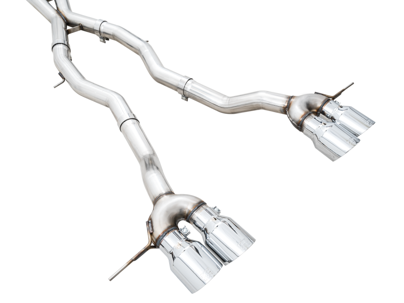 AWE Track Edition Catback Exhaust for BMW G8X M3/M4 - Chrome Silver Tips 3020-43482
