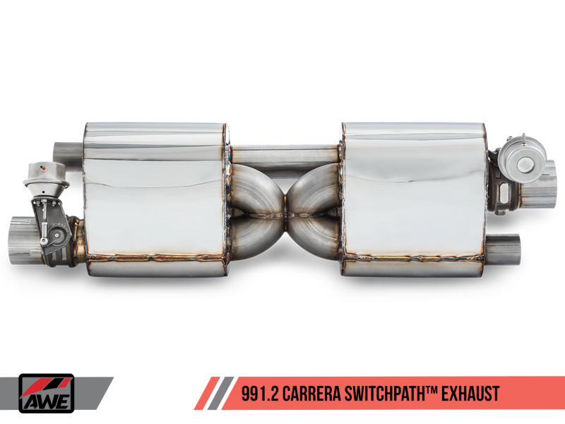 AWE Tuning Porsche 911 (991.2) Carrera / S SwitchPath Exhaust for PSE Cars - Diamond Black Tips 3025-33018