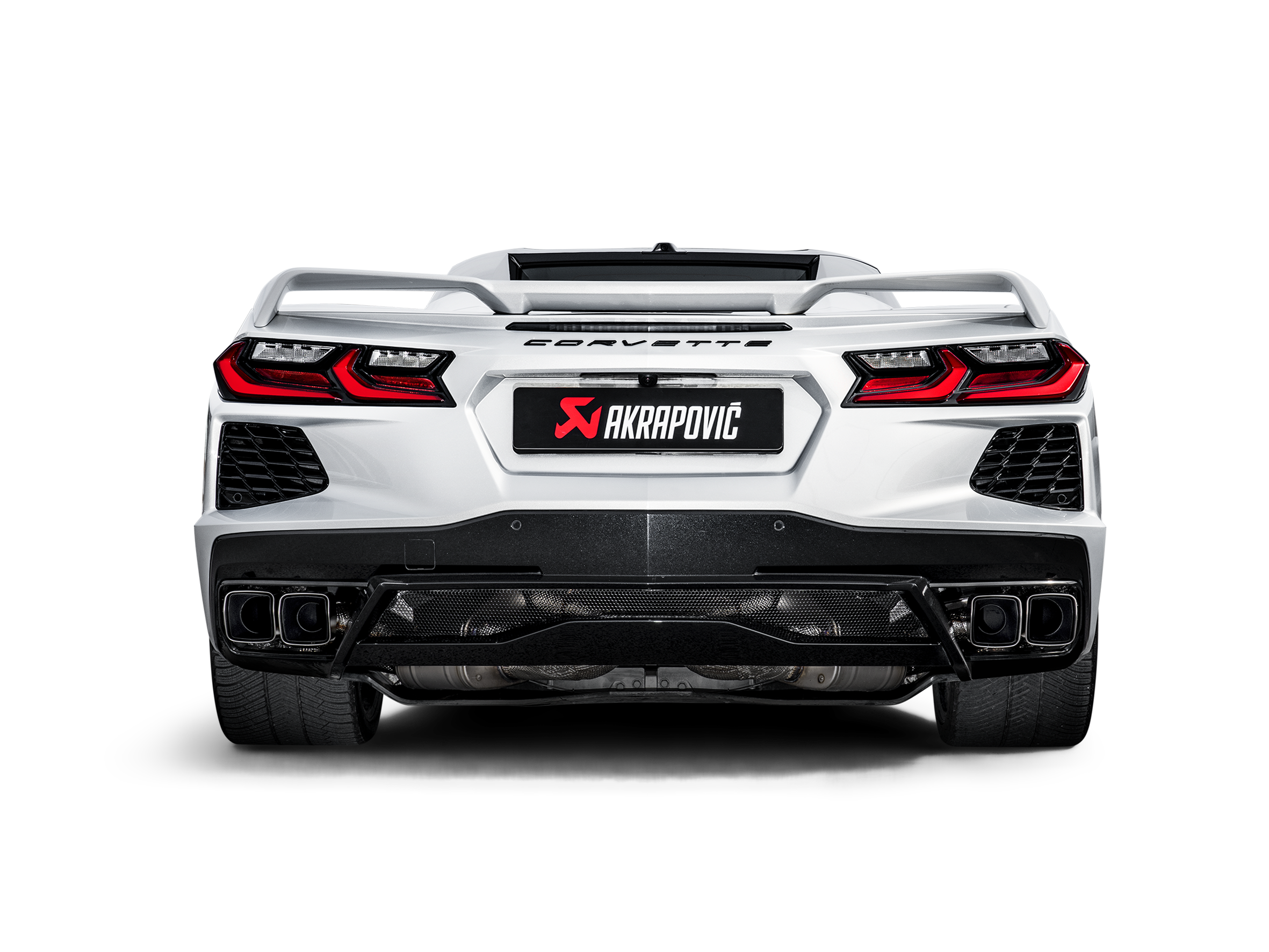 Akrapovic 2020+ Chevrolet Corvette C8 Slip-On Line (Titanium)
