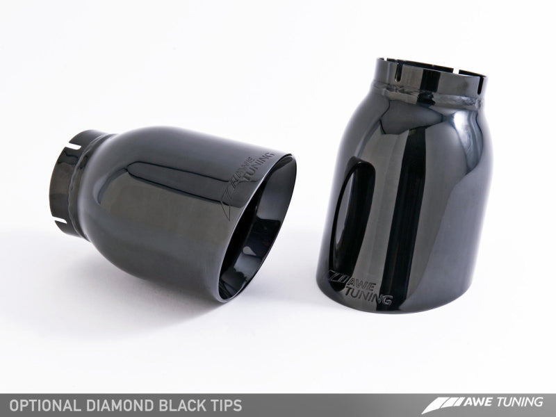 AWE Tuning Porsche 991 SwitchPath Exhaust for Non-PSE Cars Diamond Black Tips 3025-43014