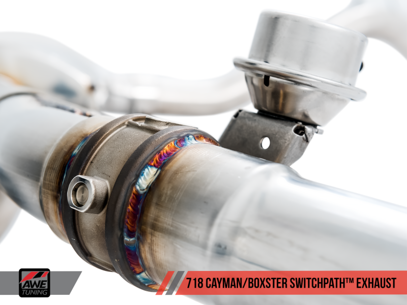 AWE Tuning Porsche 718 Boxster / Cayman SwitchPath Exhaust (PSE Only) - Diamond Black Tips 3025-33020