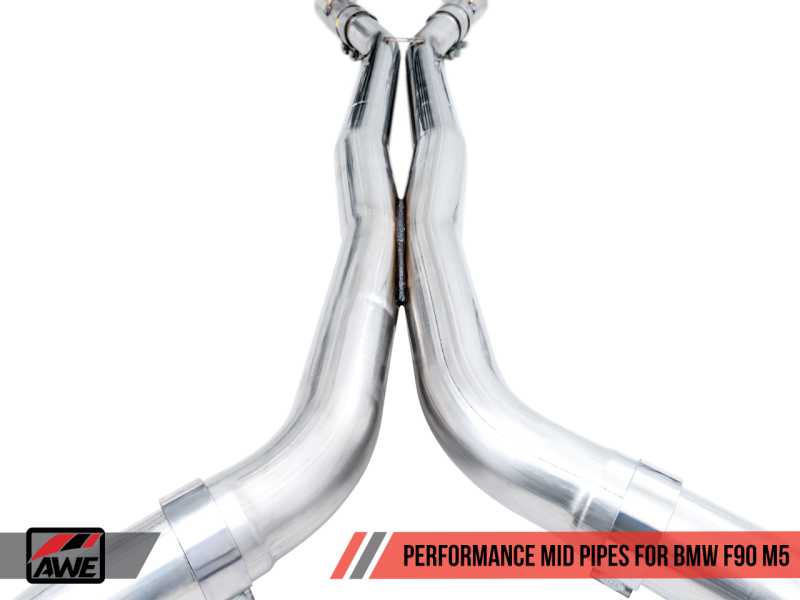 AWE Tuning 18-19 BMW F90 M5 Non-Resonated Performance Mid Pipes 3020-11024