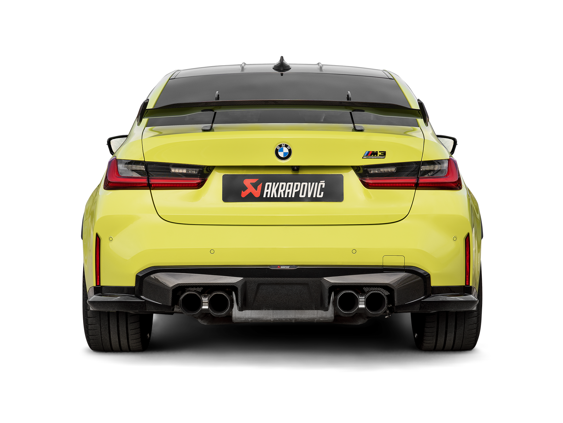 Akrapovic 21-22 BMW M3 (G80) / M4 (G82, G83) Rear Carbon Fiber Diffuser - High Gloss Black