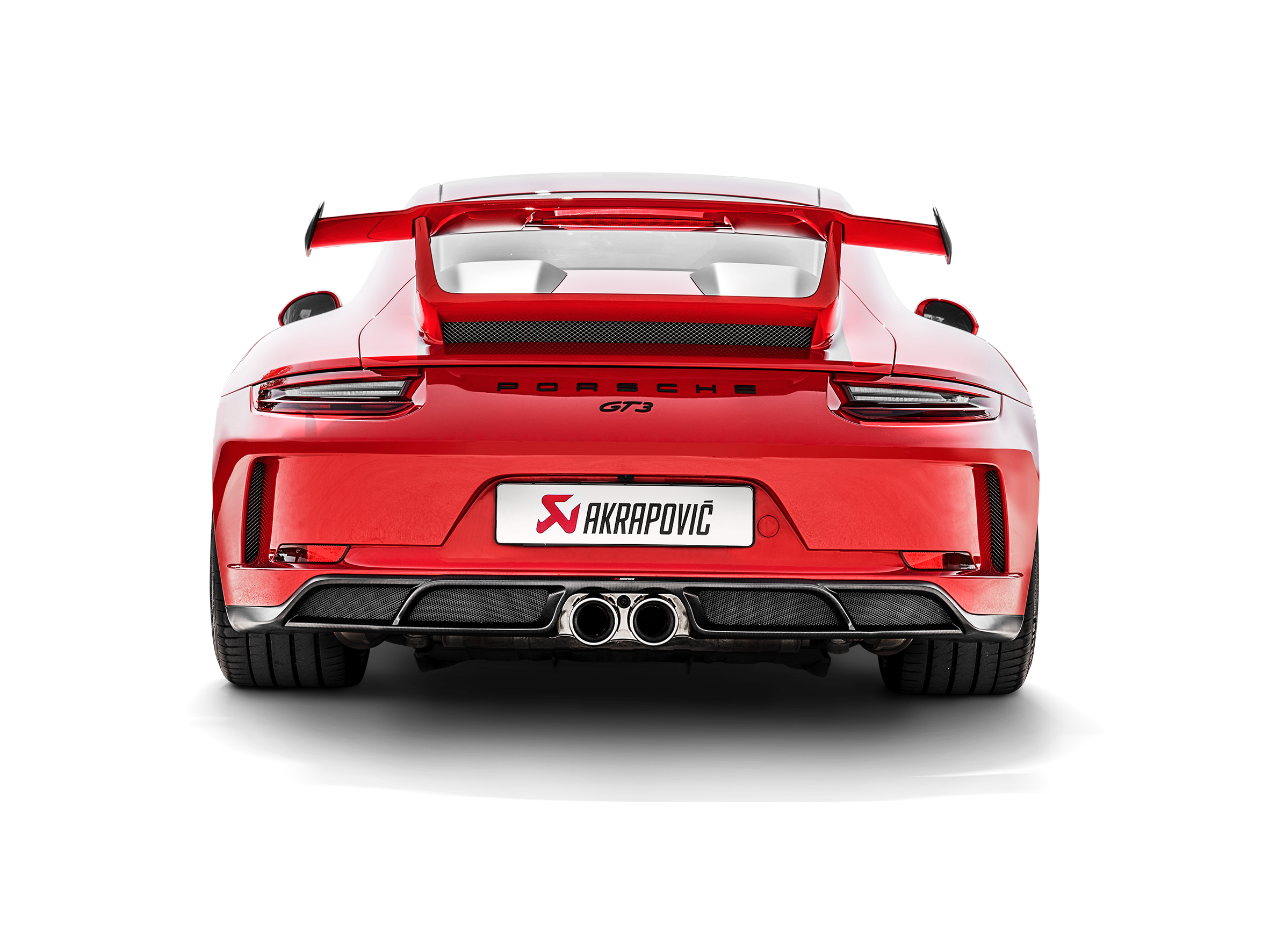 Akrapovic 2018 Porsche 911 GT3 (991.2) Rear Carbon Fiber Diffuser - Matte