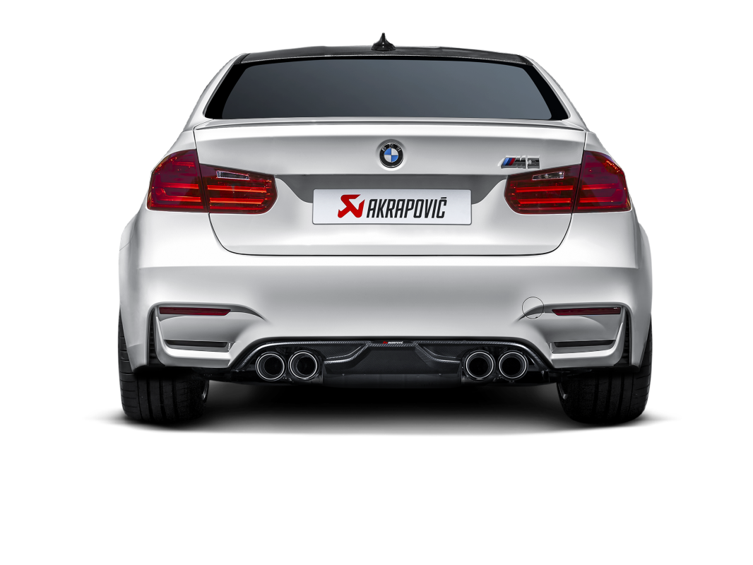 Akrapovic 14-17 BMW M3 (F80) Slip-On Line (Titanium) w/ Carbon Tips